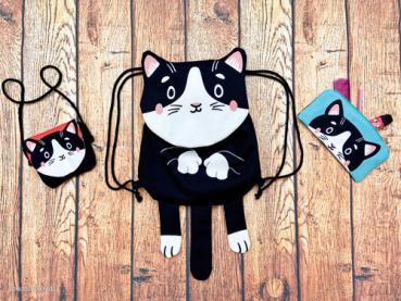 Tierbeutel Katze by Käselotti Panel ca. 80cm 